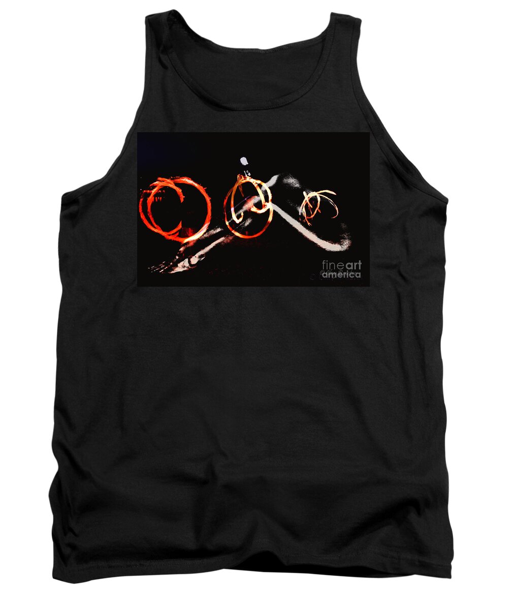 Clay Tank Top featuring the photograph Burning Rings of Fire #1 by Clayton Bruster