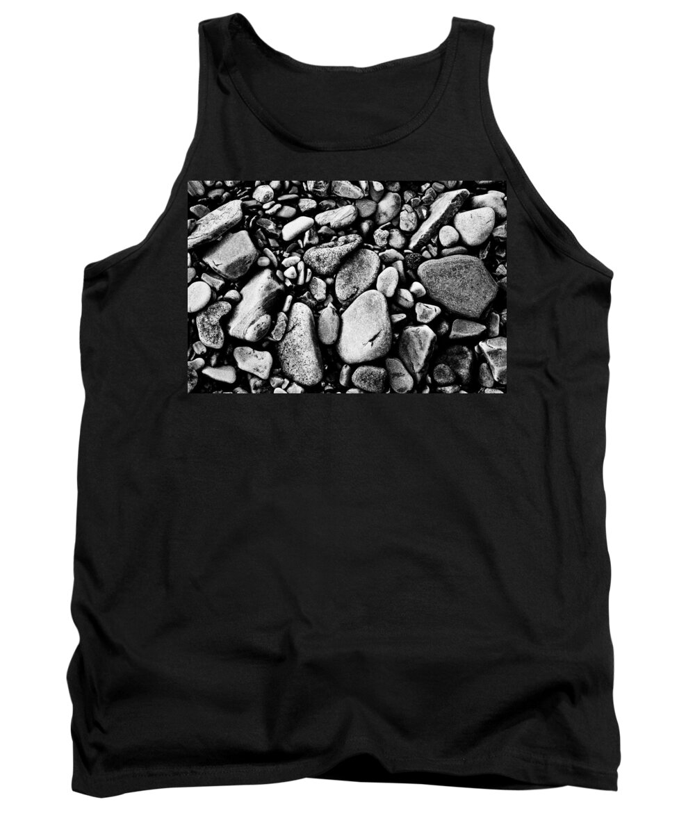 Stones Tank Top featuring the photograph River Rocks by Joseph Noonan