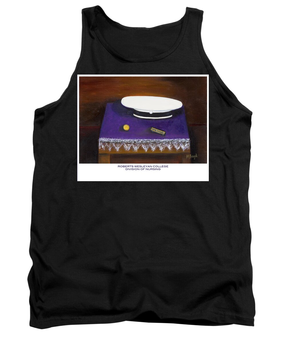 Nurse Tank Top featuring the painting Roberts Wesleyan College Division of Nursing by Marlyn Boyd