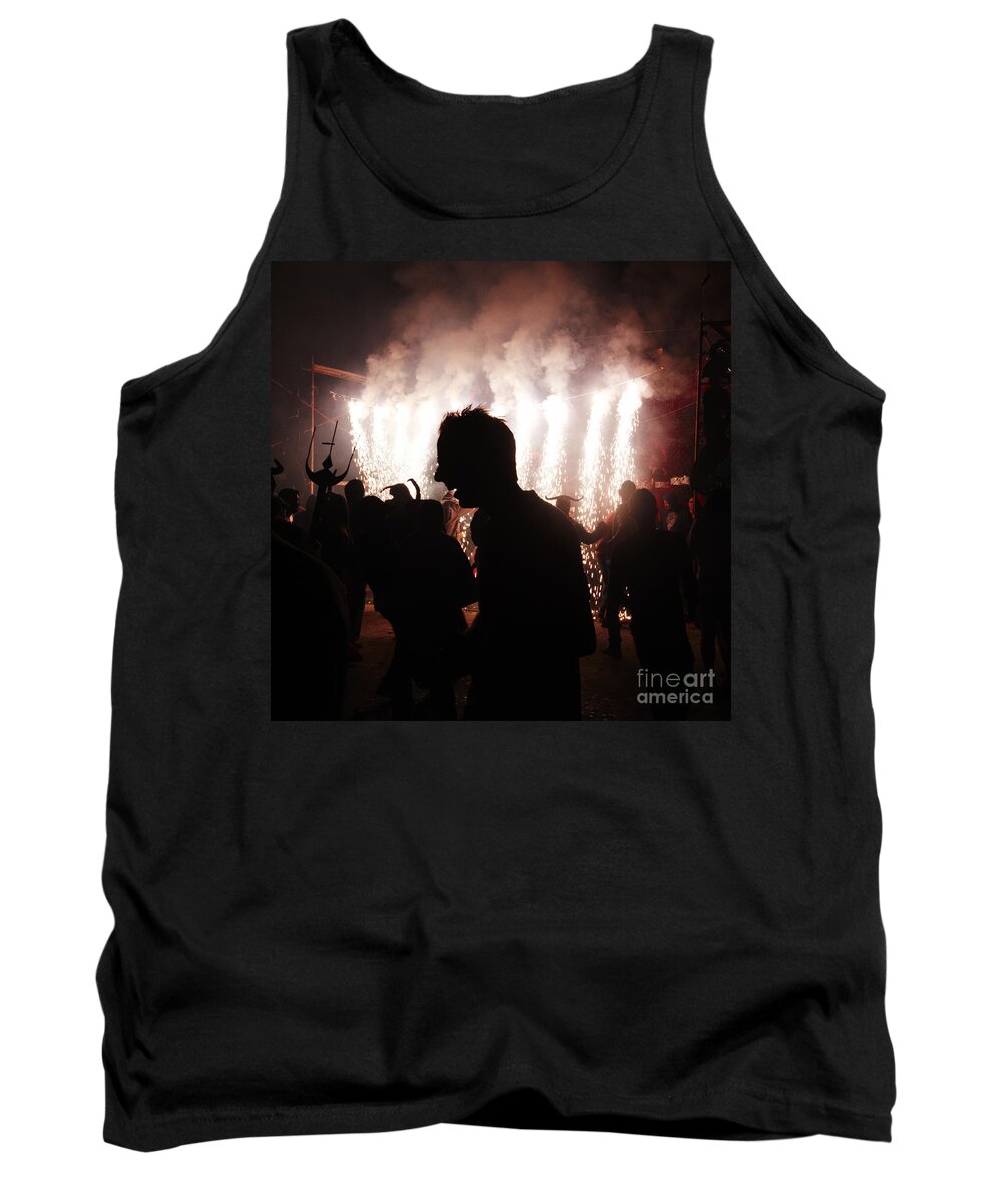 Fuego Tank Top featuring the photograph Spark backlighting by Agusti Pardo Rossello