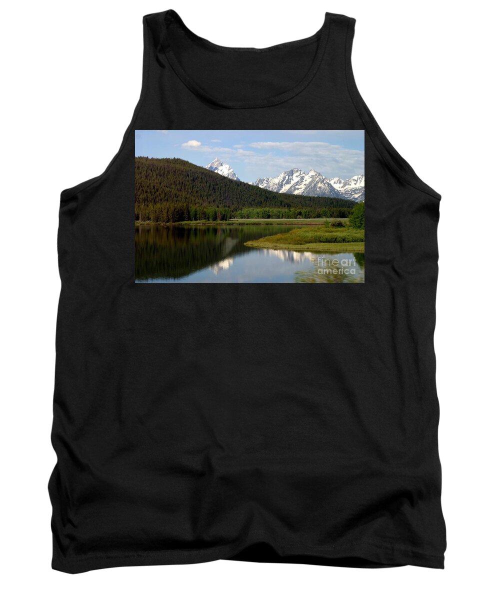 Grand Tetons Tank Top featuring the photograph Still Waters by Living Color Photography Lorraine Lynch