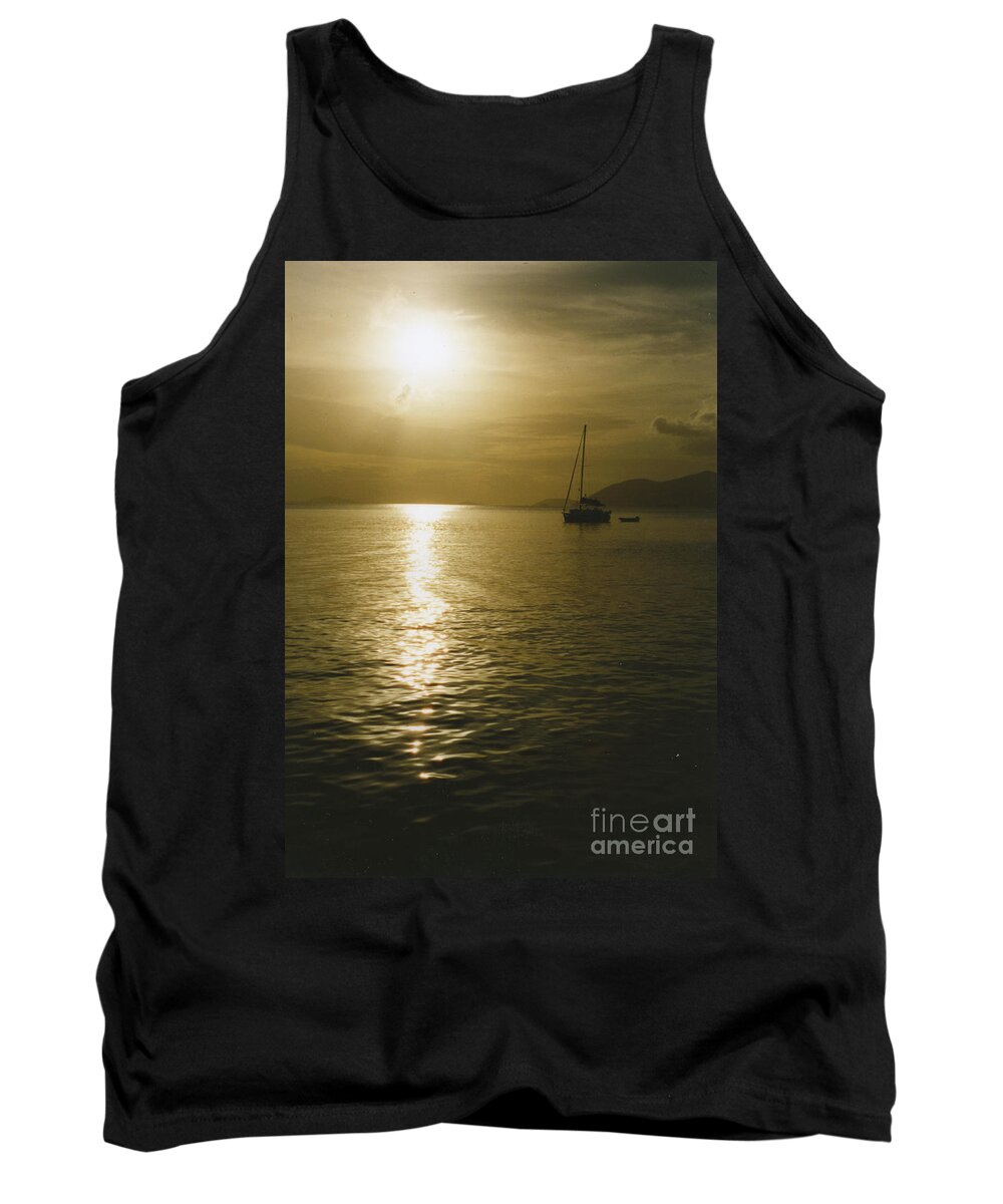 Sunset Tank Top featuring the photograph Sunset in the BVI by William Norton