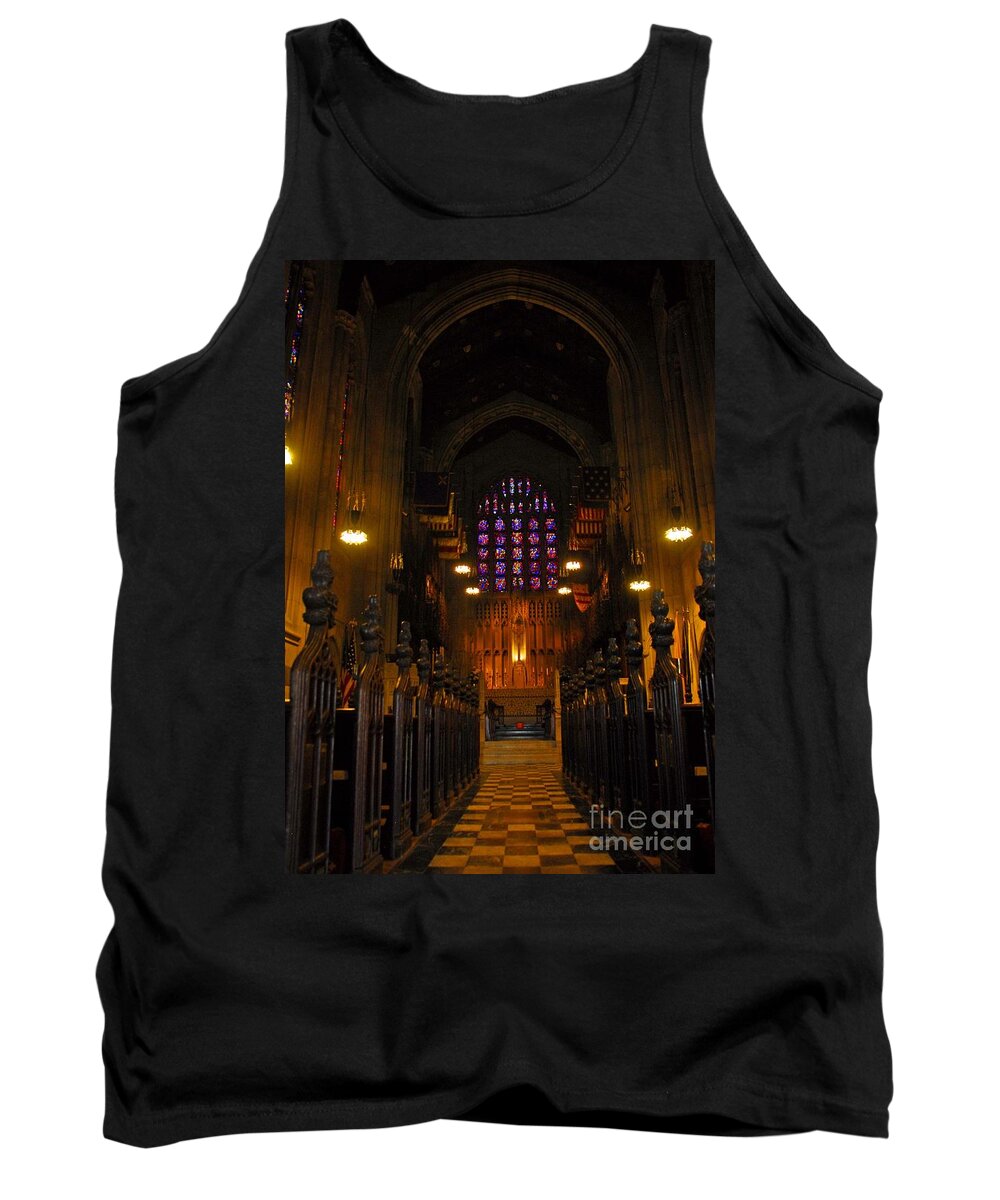 Chapel Tank Top featuring the photograph The Chapel at Valley Forge Park by Cindy Manero