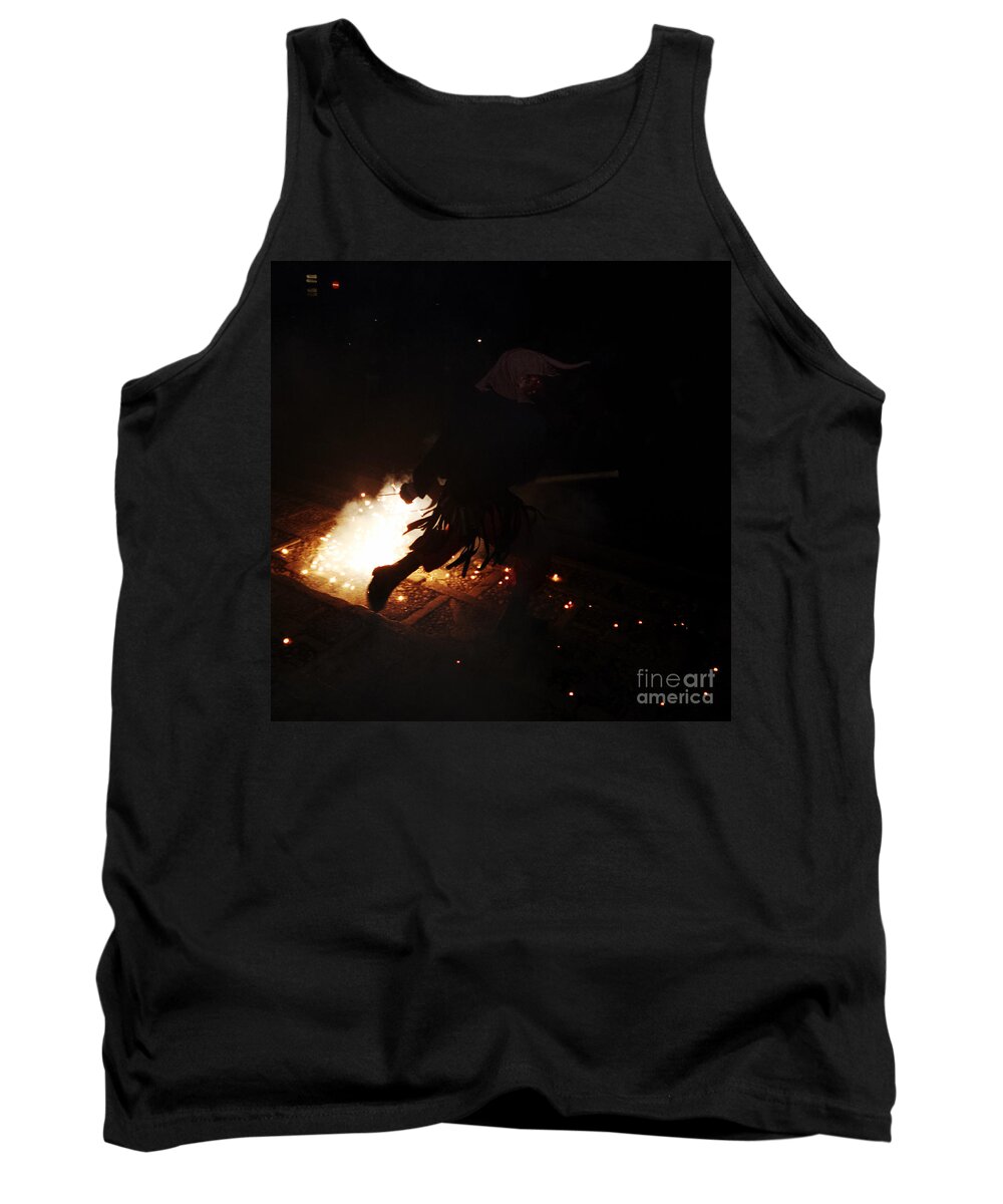 Fuego Tank Top featuring the photograph The devil of the stairs by Agusti Pardo Rossello