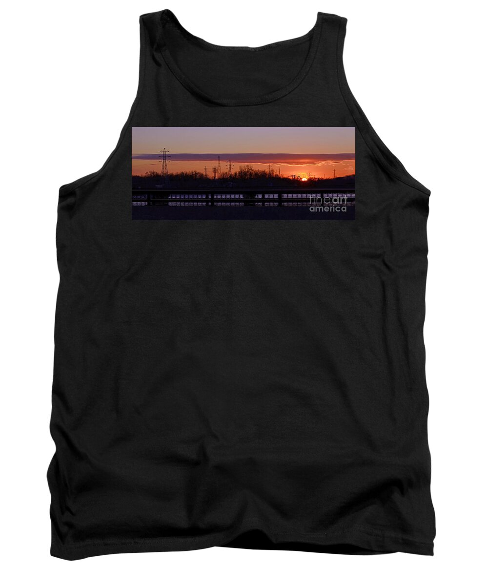 Color Photography Tank Top featuring the photograph The Overpass by Sue Stefanowicz