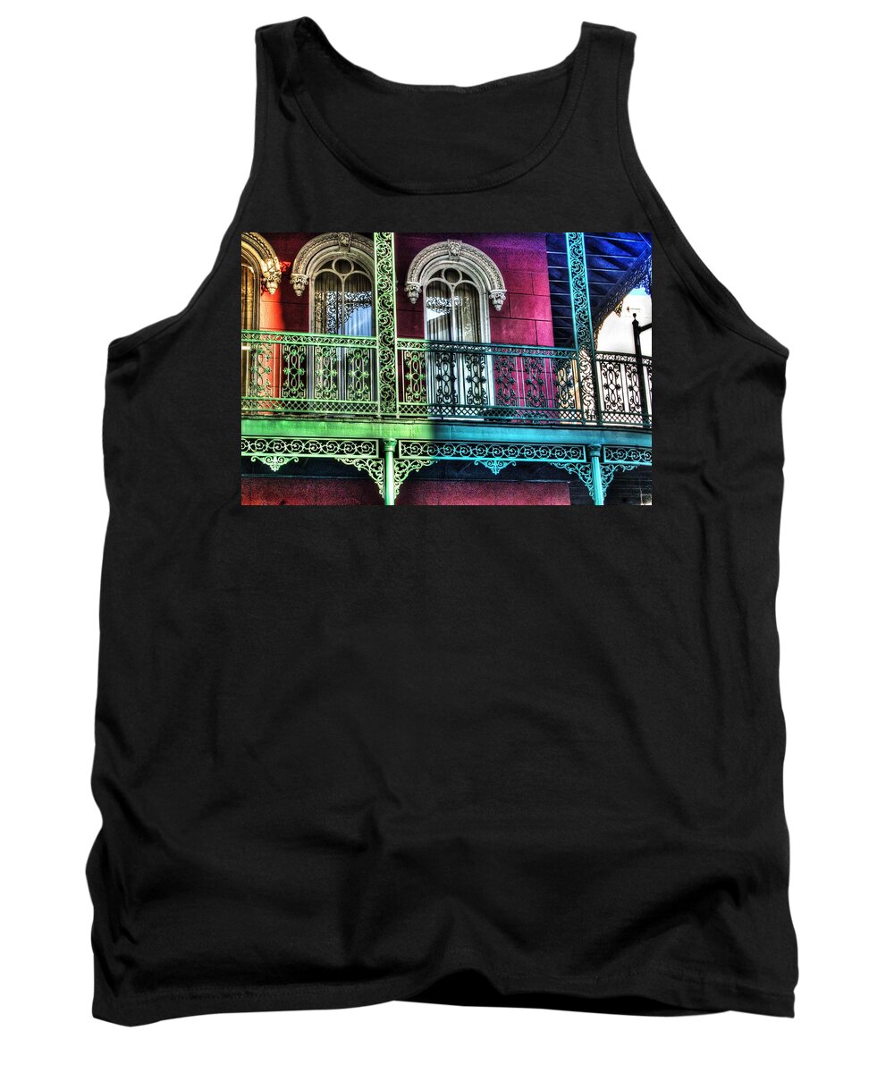 Alabama Tank Top featuring the photograph The Railing by Michael Thomas