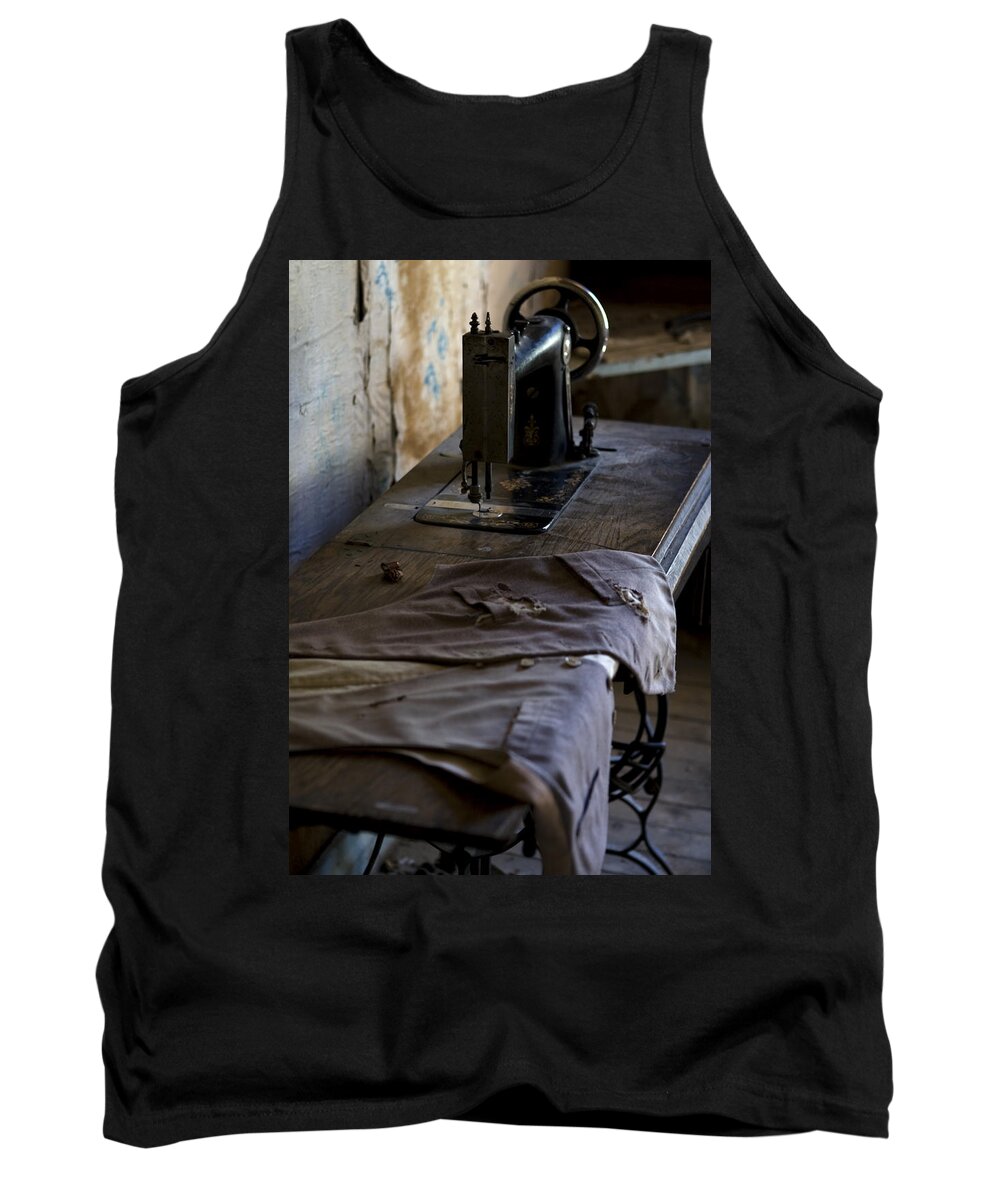 Sewing Machine Tank Top featuring the photograph The Sewing Machine by Lorraine Devon Wilke