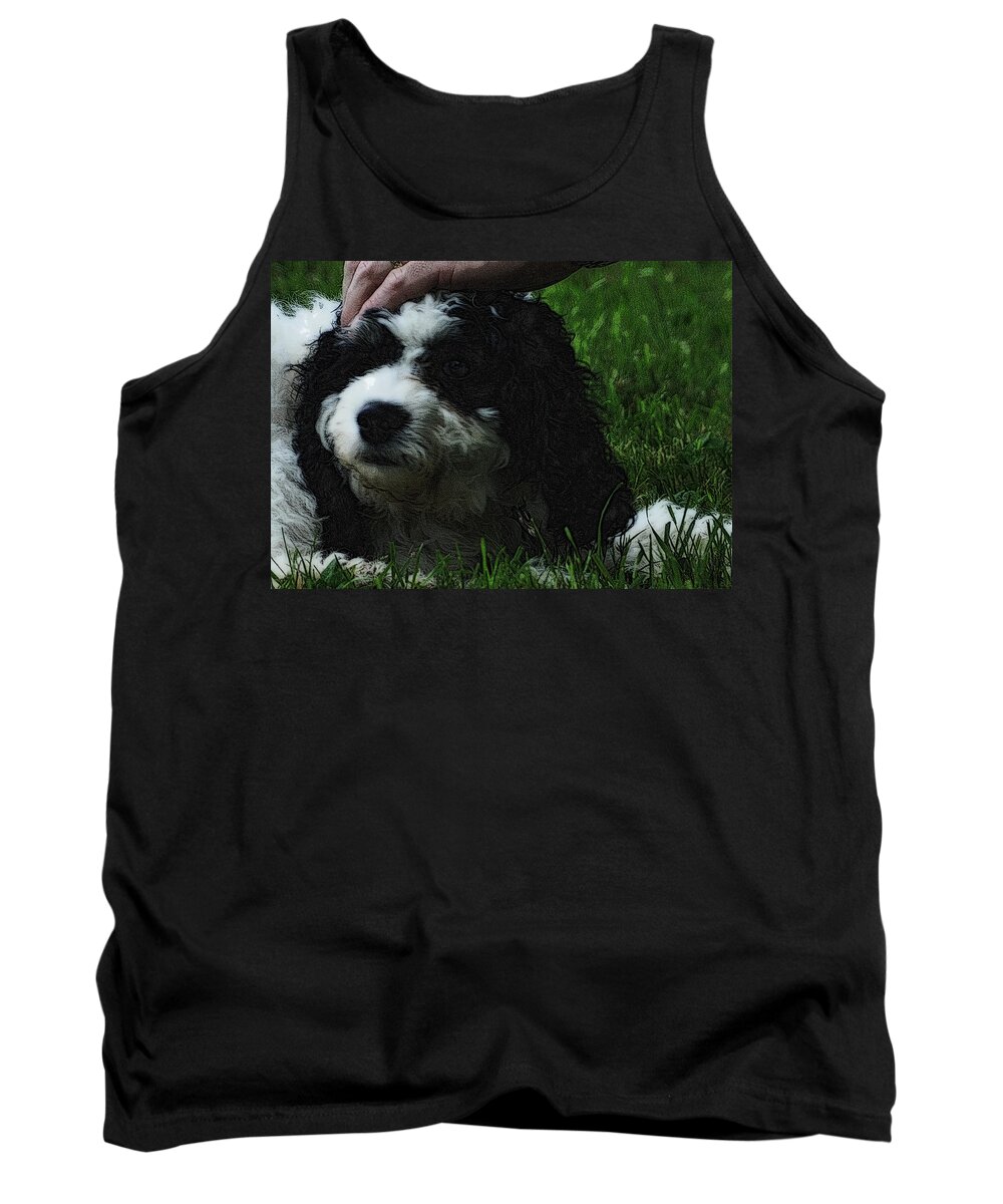 Dog Tank Top featuring the photograph TLC by Lydia Holly