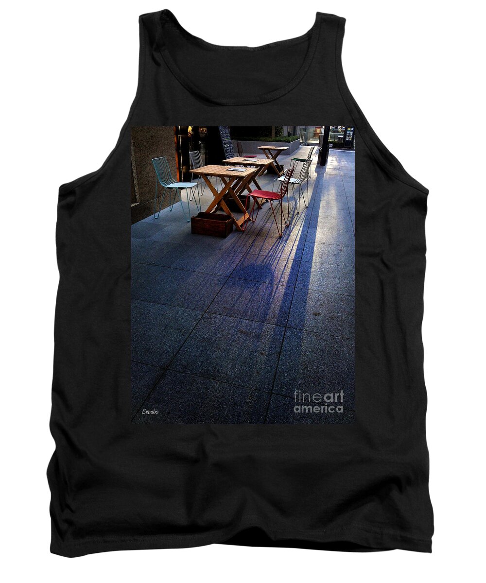 Street Tank Top featuring the photograph Twilight Shadows by Eena Bo