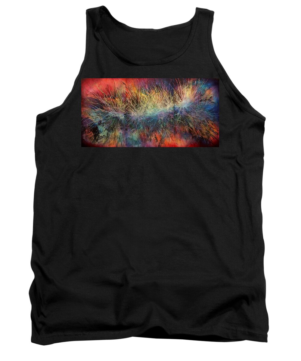 Abstract Tank Top featuring the painting ' All at Once ' by Michael Lang