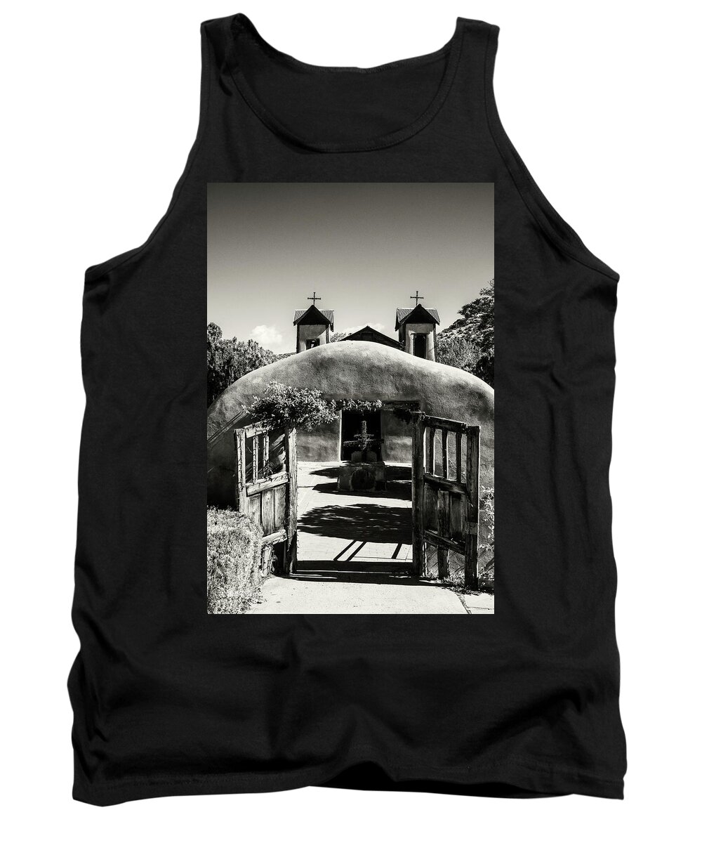 New Mexico Tank Top featuring the photograph Church in Chimayo #1 by Bill Roberts