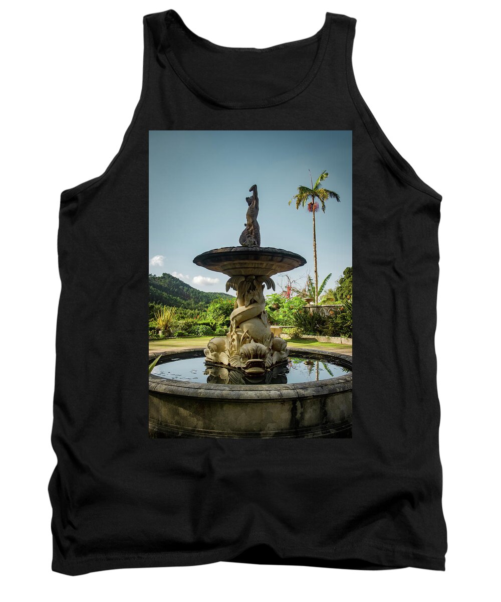 Sintra Tank Top featuring the photograph Classic Fountain #1 by Carlos Caetano