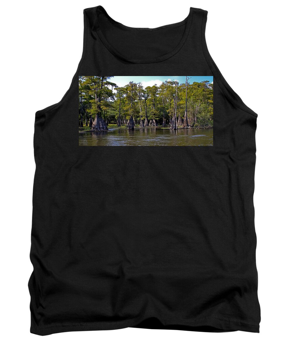 Cypress Tank Top featuring the photograph Cypress on the Suwannee #1 by Farol Tomson