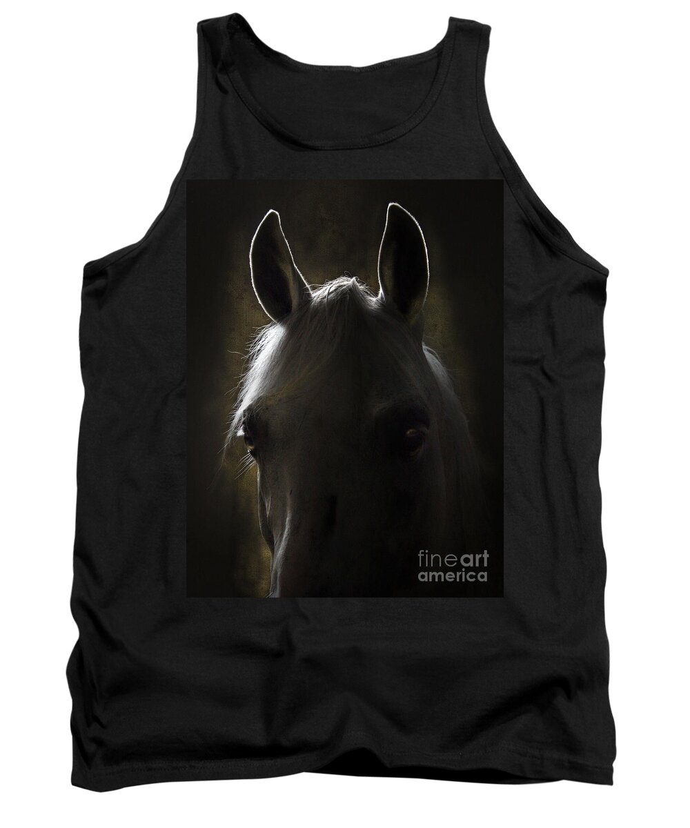 Horse Tank Top featuring the photograph In The Stable #1 by Ang El