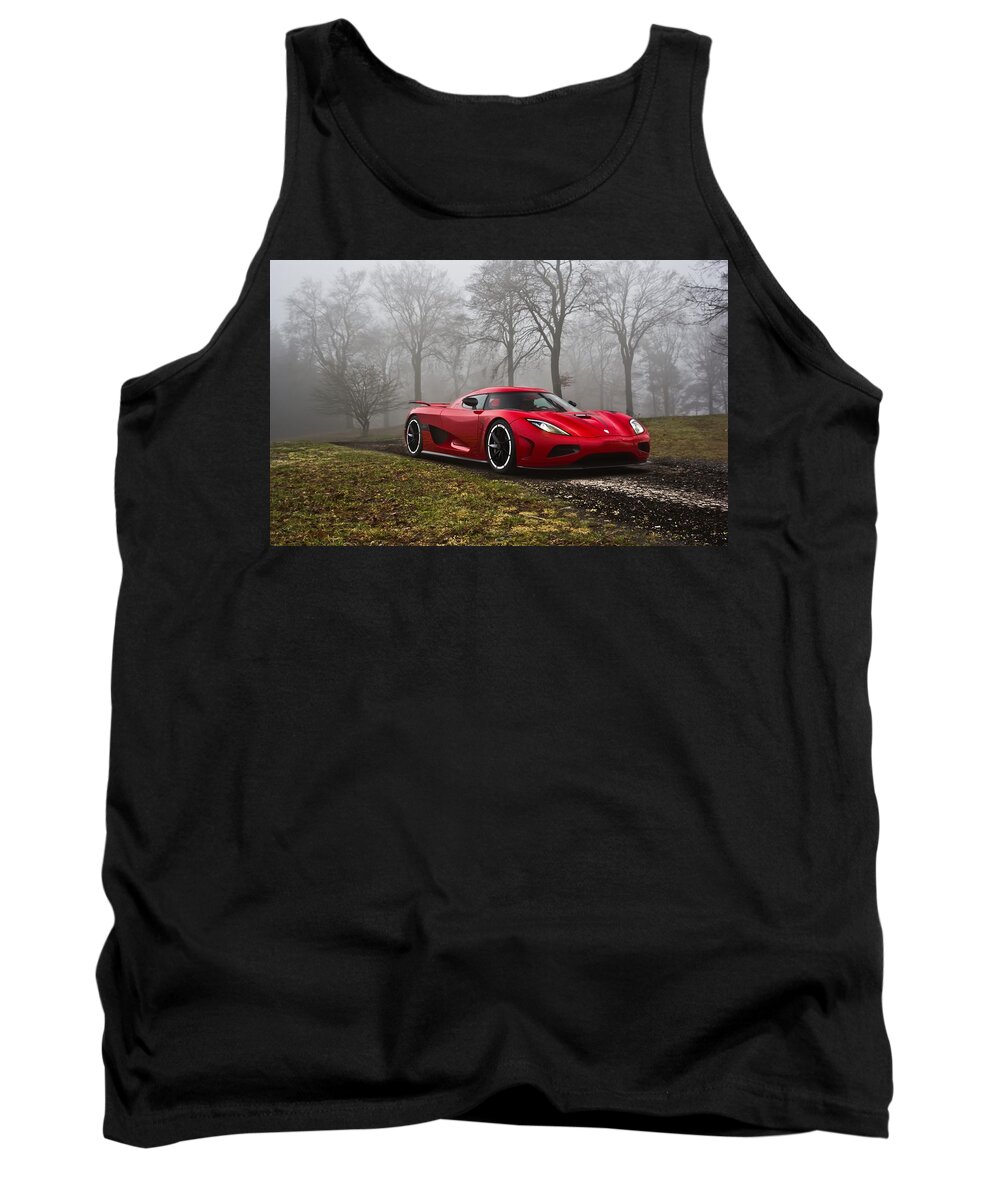 Koenigsegg Tank Top featuring the photograph Koenigsegg #1 by Jackie Russo