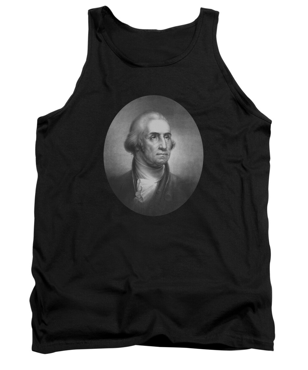 George Washington Tank Top featuring the mixed media President George Washington by War Is Hell Store