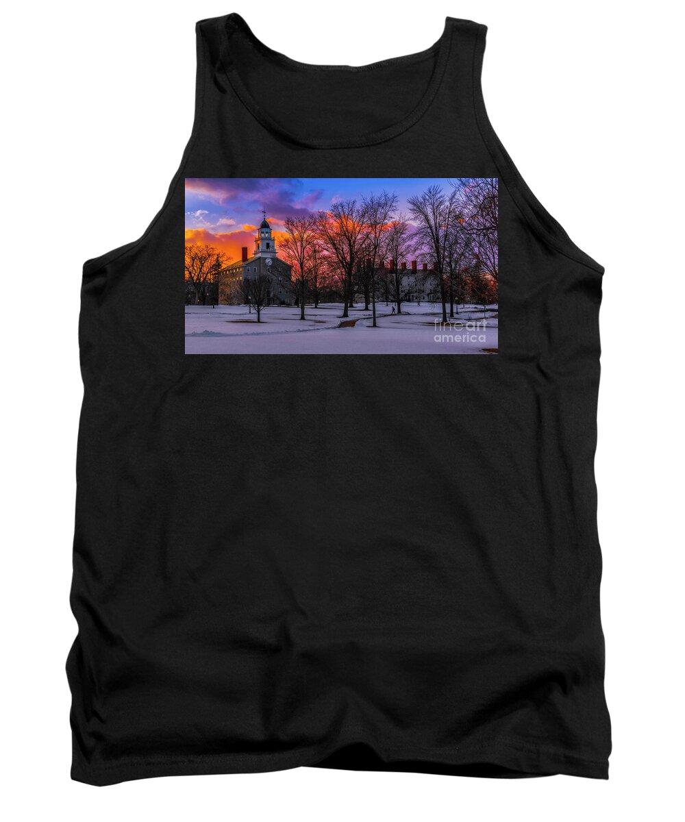 Vermont Tank Top featuring the photograph Sunset at the Middlebury College #2 by Scenic Vermont Photography