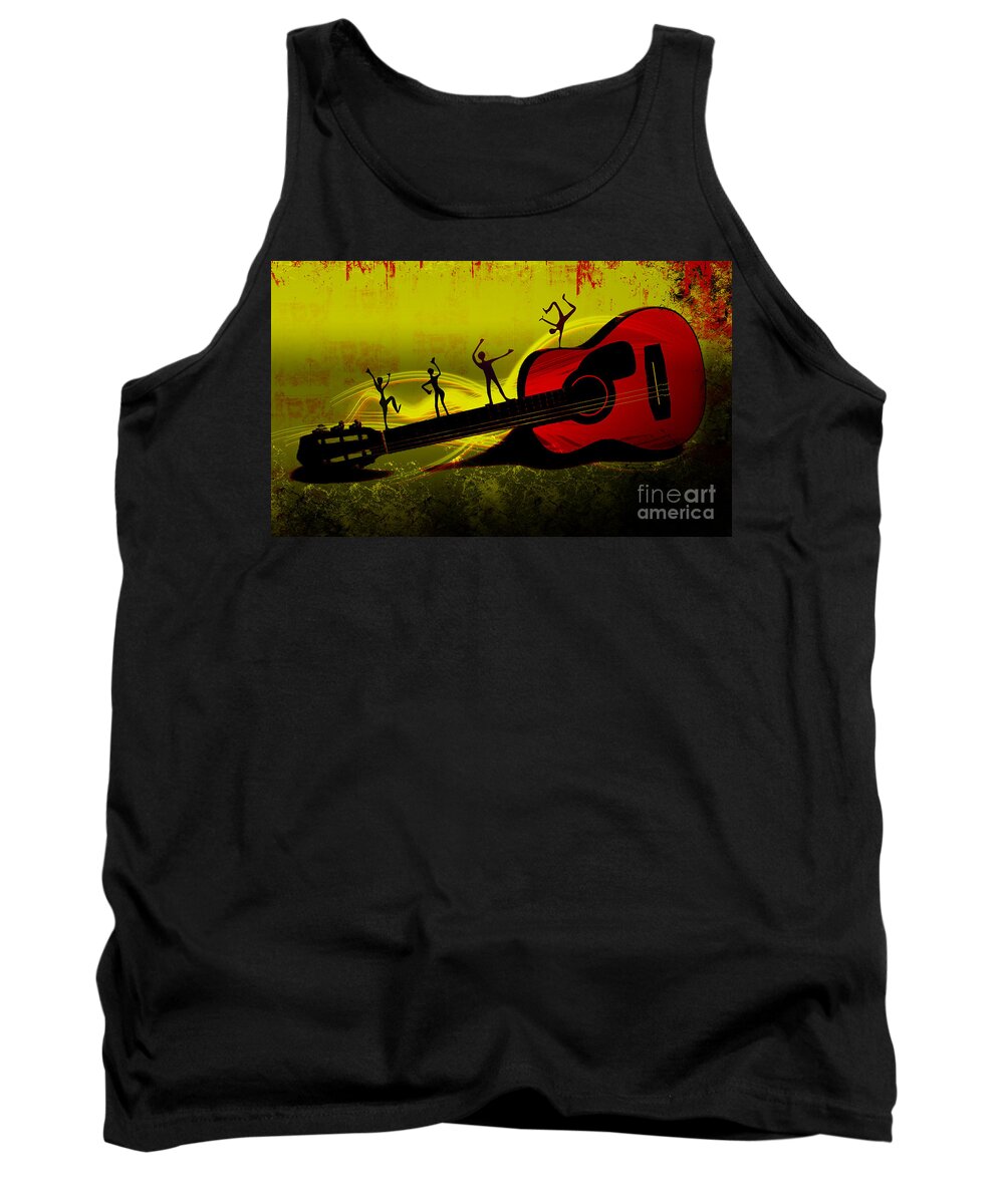 Music Tank Top featuring the digital art Very Awesome #1 by Lisa Lambert-Shank