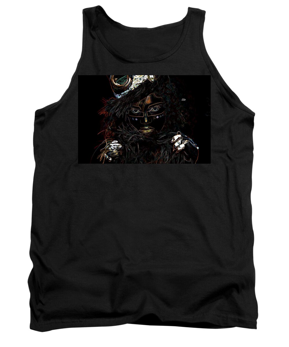 Voodoo Tank Top featuring the photograph Voodoo Woman #1 by Hugh Smith