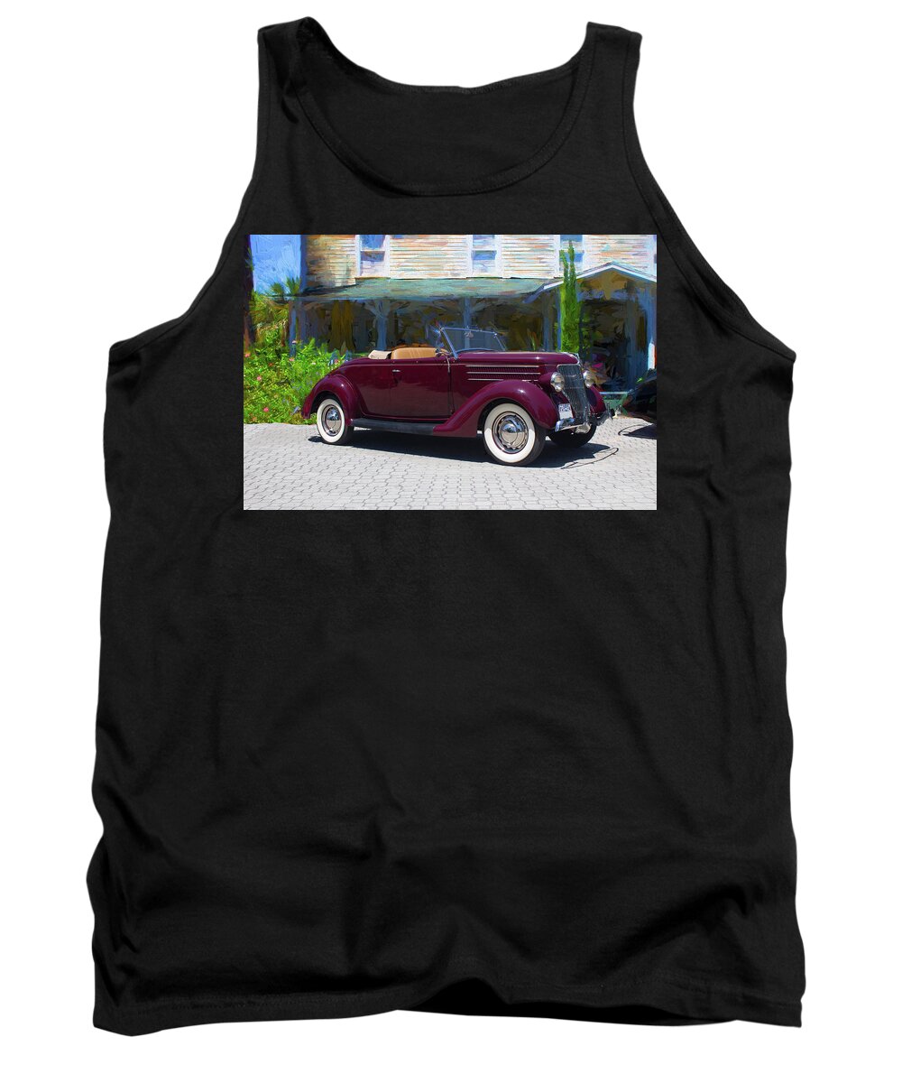 Ford Tank Top featuring the photograph 1936 Ford by Carlos Diaz