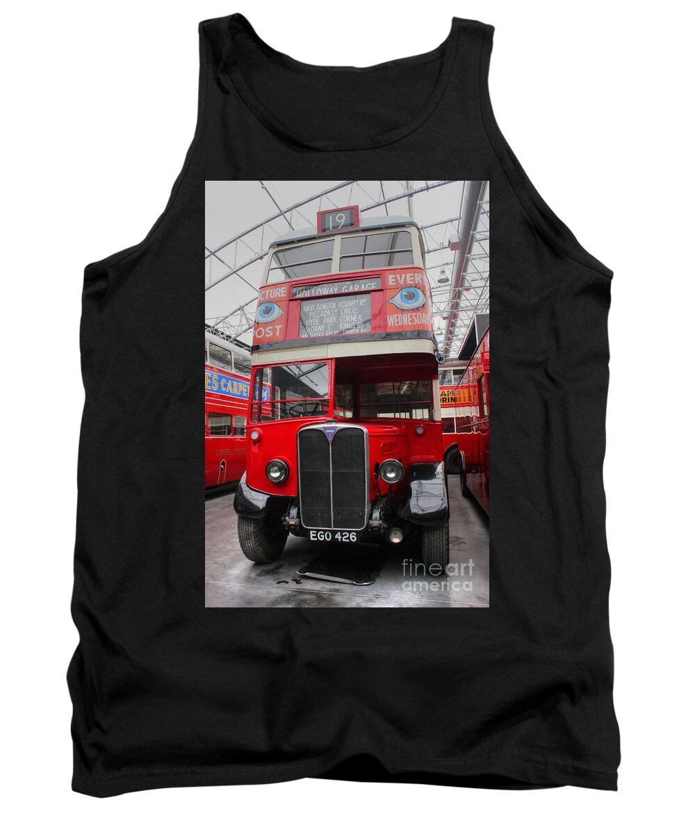 London Tank Top featuring the photograph 1937 AEC Regent I Bus STL2377 by Vicki Spindler