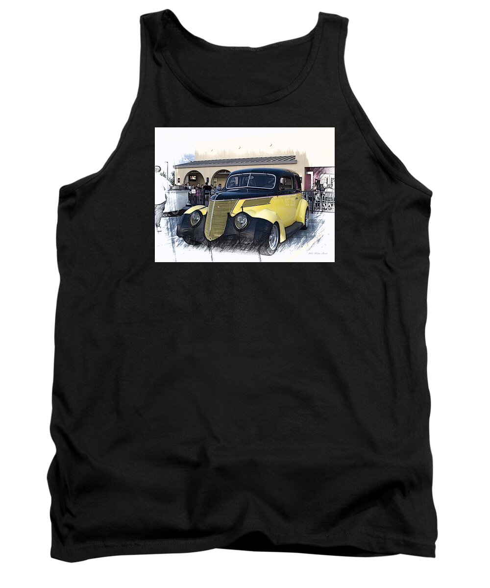 1937 Ford Deluxe 2-door Sedan Tank Top featuring the photograph 1937 Ford Deluxe Sedan_A2 by Walter Herrit