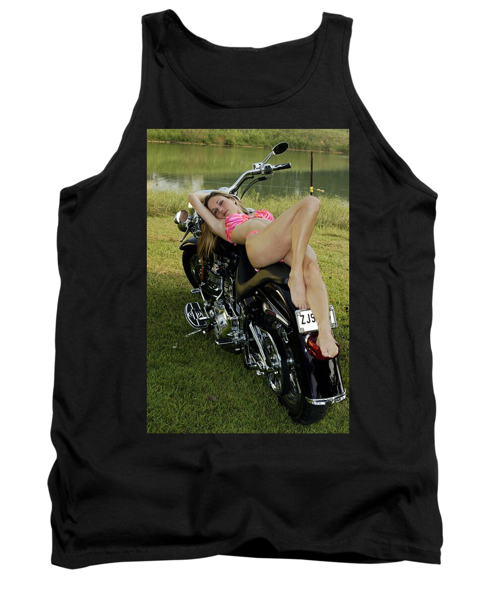  Tank Top featuring the photograph Bikes and Babes #2 by Clayton Bruster