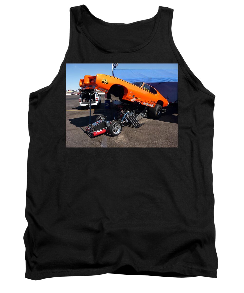 Funny Car Tank Top featuring the photograph Funny Car #3 by Jackie Russo
