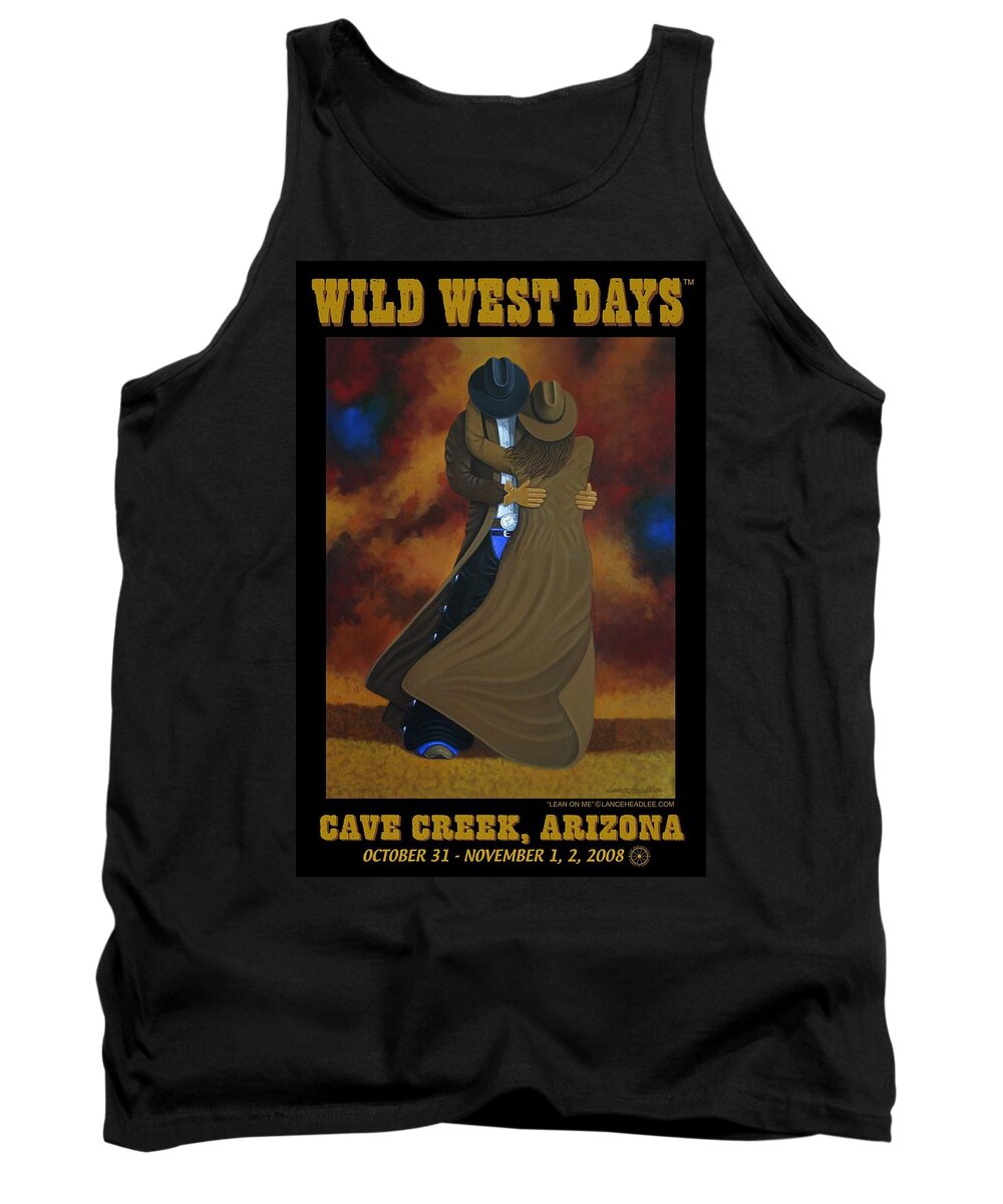 Cave Creek Art Tank Top featuring the painting Wild West Days Poster/Print #1 by Lance Headlee