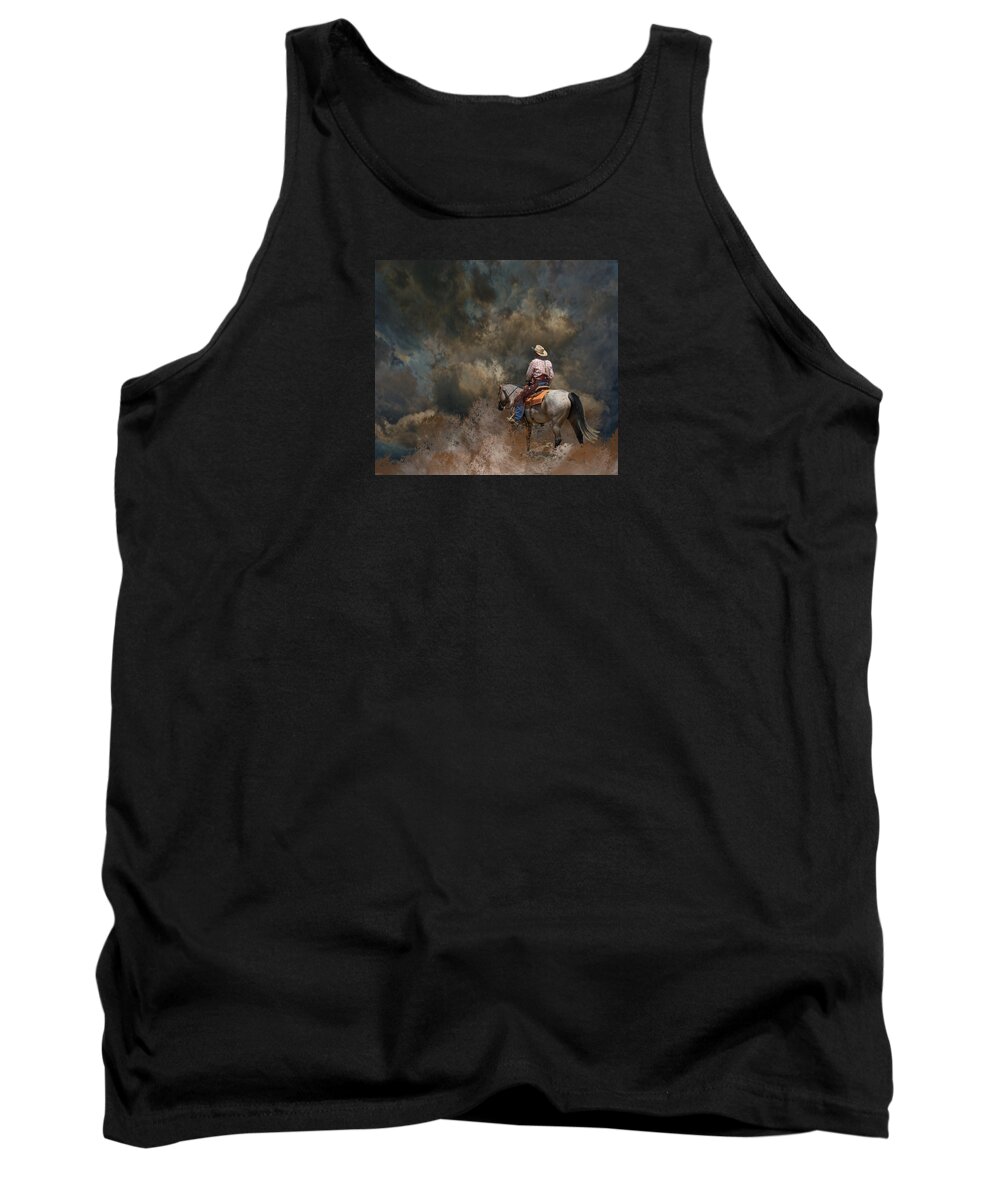 Cowboy Tank Top featuring the photograph 3982 by Peter Holme III