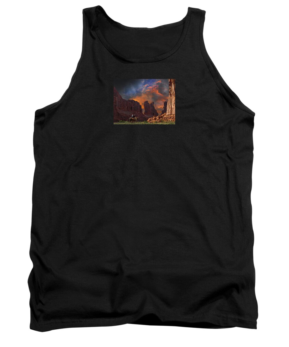 Horses Tank Top featuring the photograph 3990 by Peter Holme III