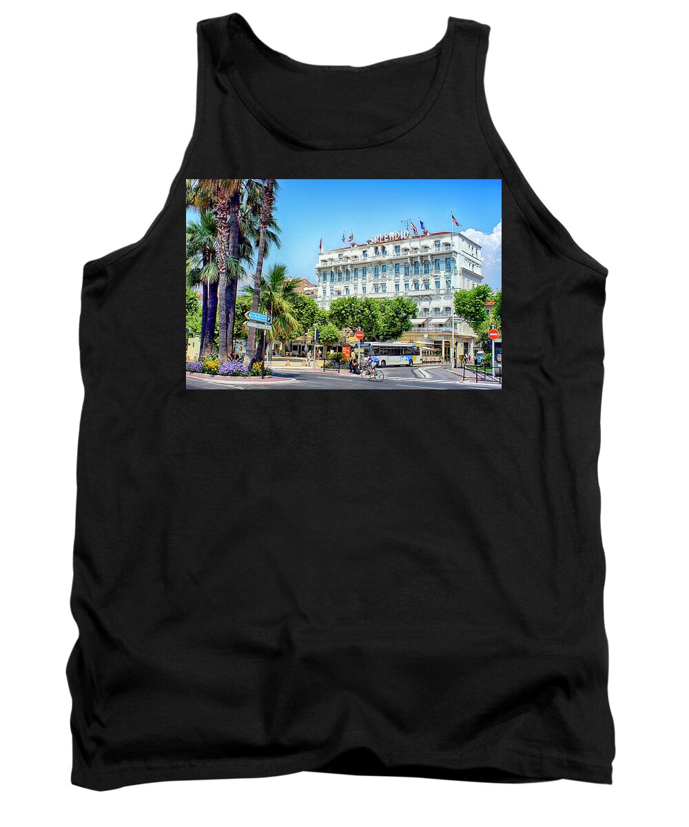 Hotel Splendid Tank Top featuring the photograph Cannes South of France. #4 by Chris Smith