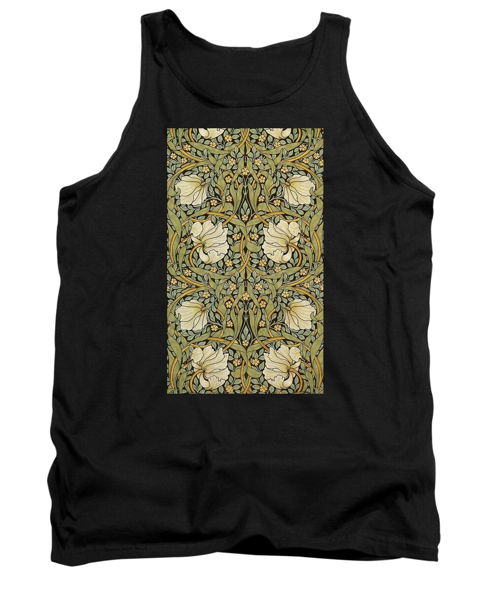 William Morris Tank Top featuring the painting Pimpernel by William Morris