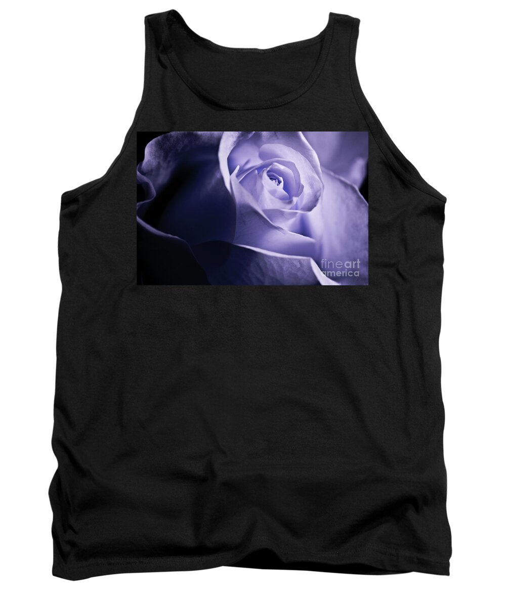 White Rose Tank Top featuring the photograph A Beautiful purple rose by Micah May