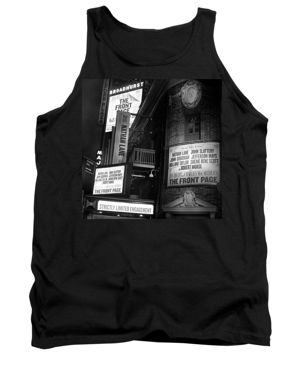 New York City Tank Top featuring the photograph A Night on Broadway II by Mark Andrew Thomas