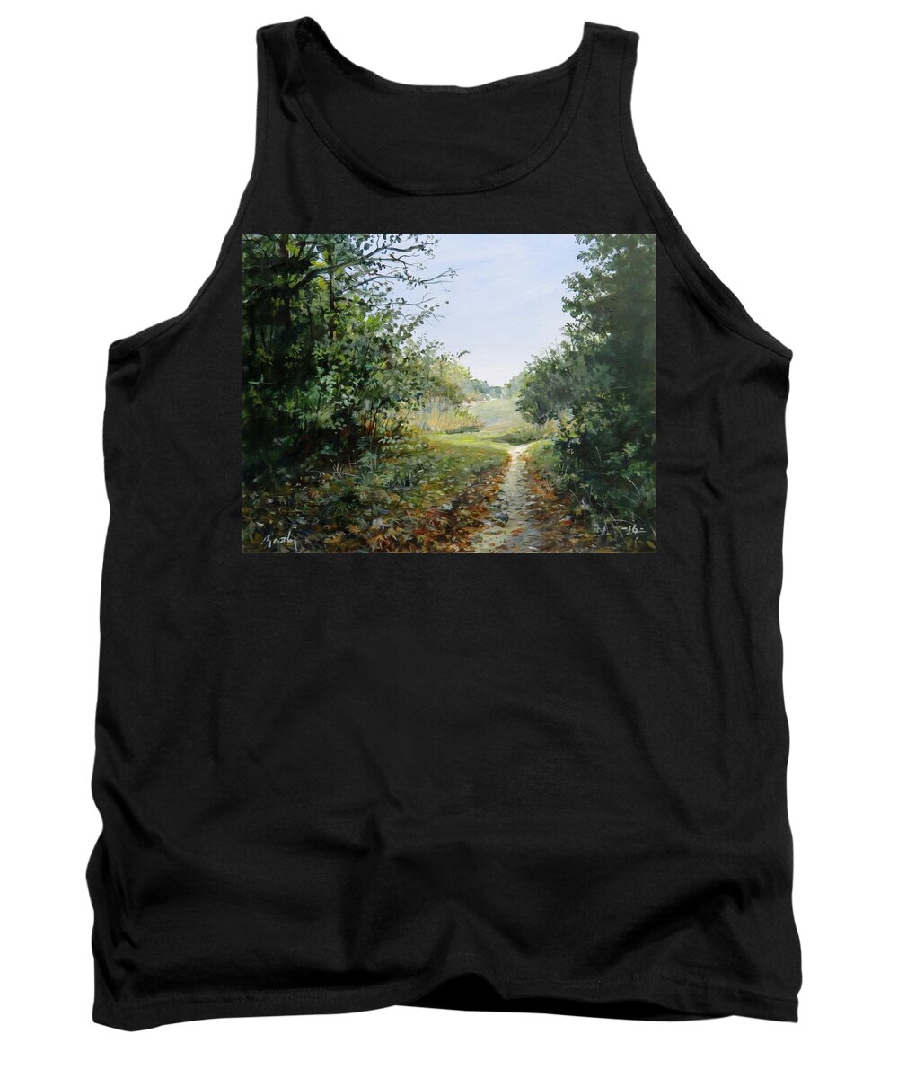 Landscape Tank Top featuring the painting A Search by William Brody