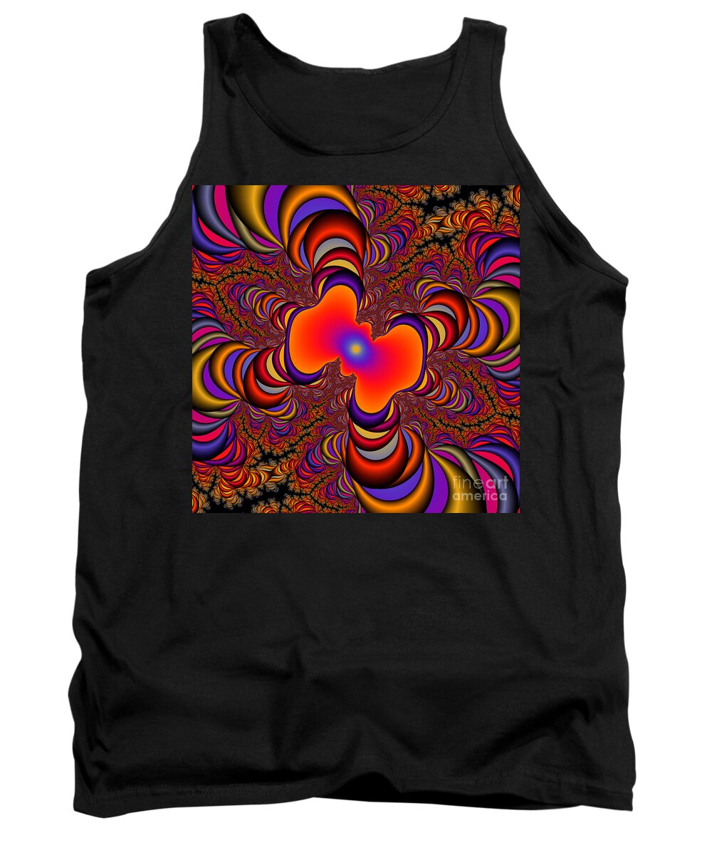 Abstract Tank Top featuring the digital art Abstract 41 by Rolf Bertram