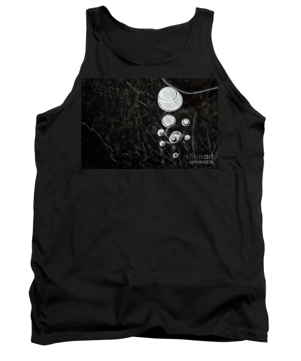 Abstract Tank Top featuring the photograph Abstract Ice Patterns II by Brad Allen Fine Art