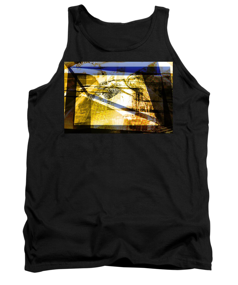 Abstract Tank Top featuring the digital art Abstract Mosaic by Art Di