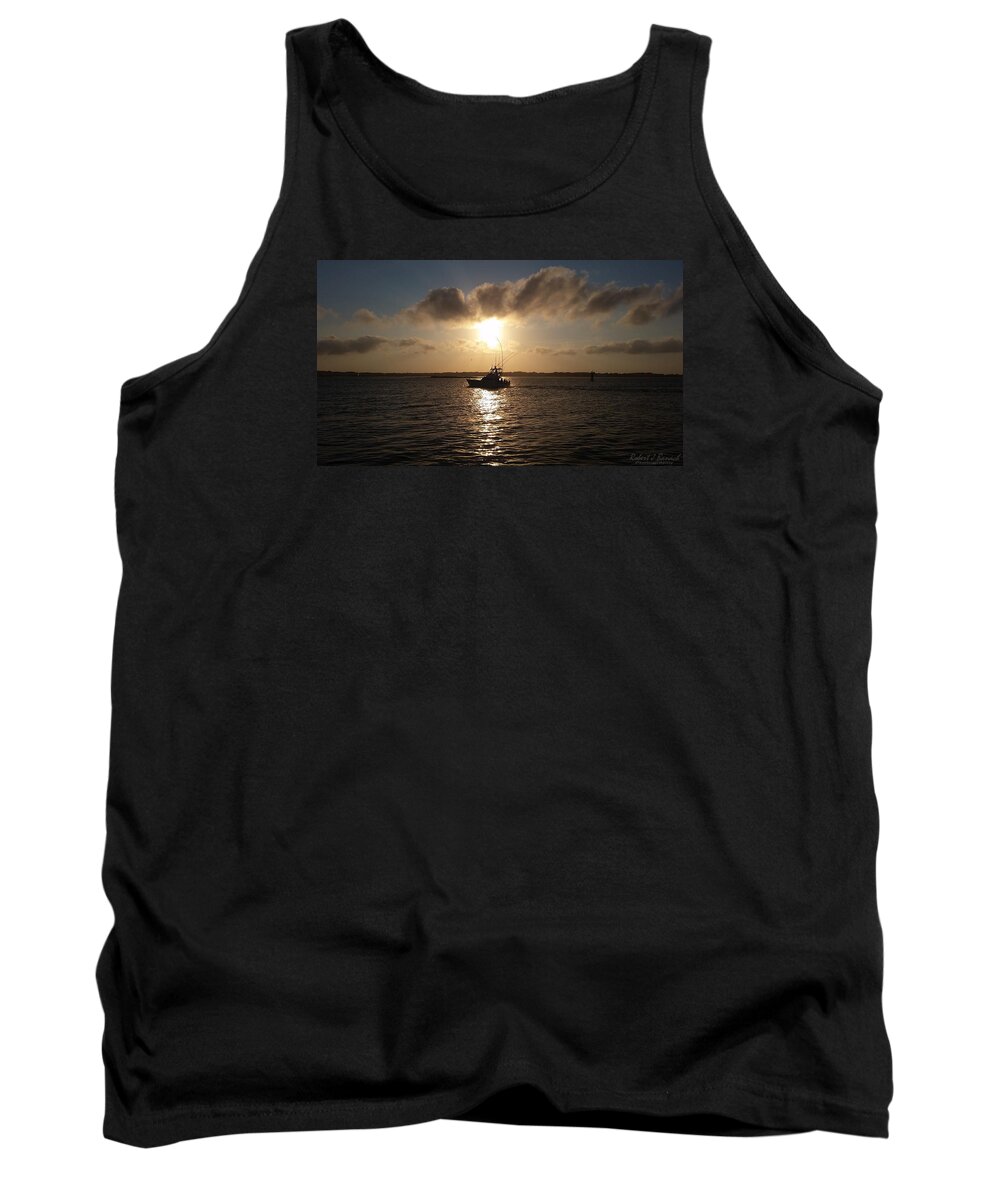 Sports Tank Top featuring the photograph After A Long Day Of Fishing by Robert Banach
