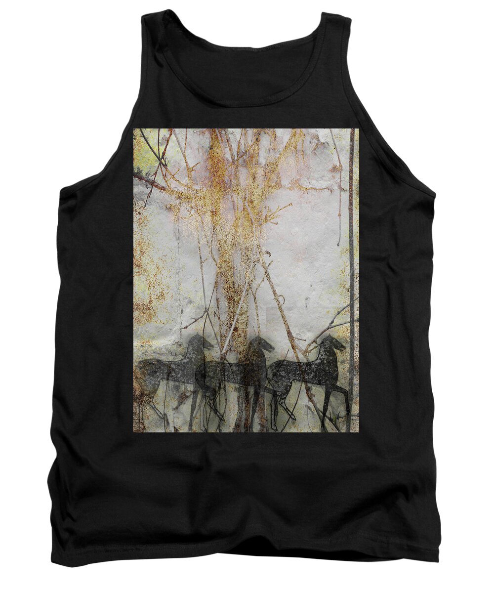 Horses Tank Top featuring the photograph All the King's Horses II by Char Szabo-Perricelli