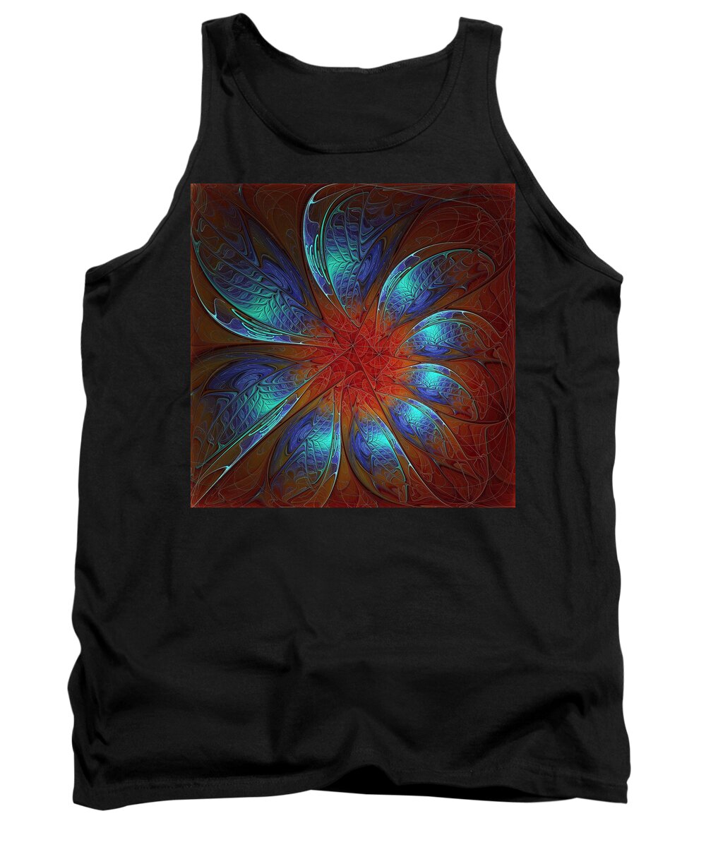 Digital Art Tank Top featuring the digital art Always and Forever by Amanda Moore