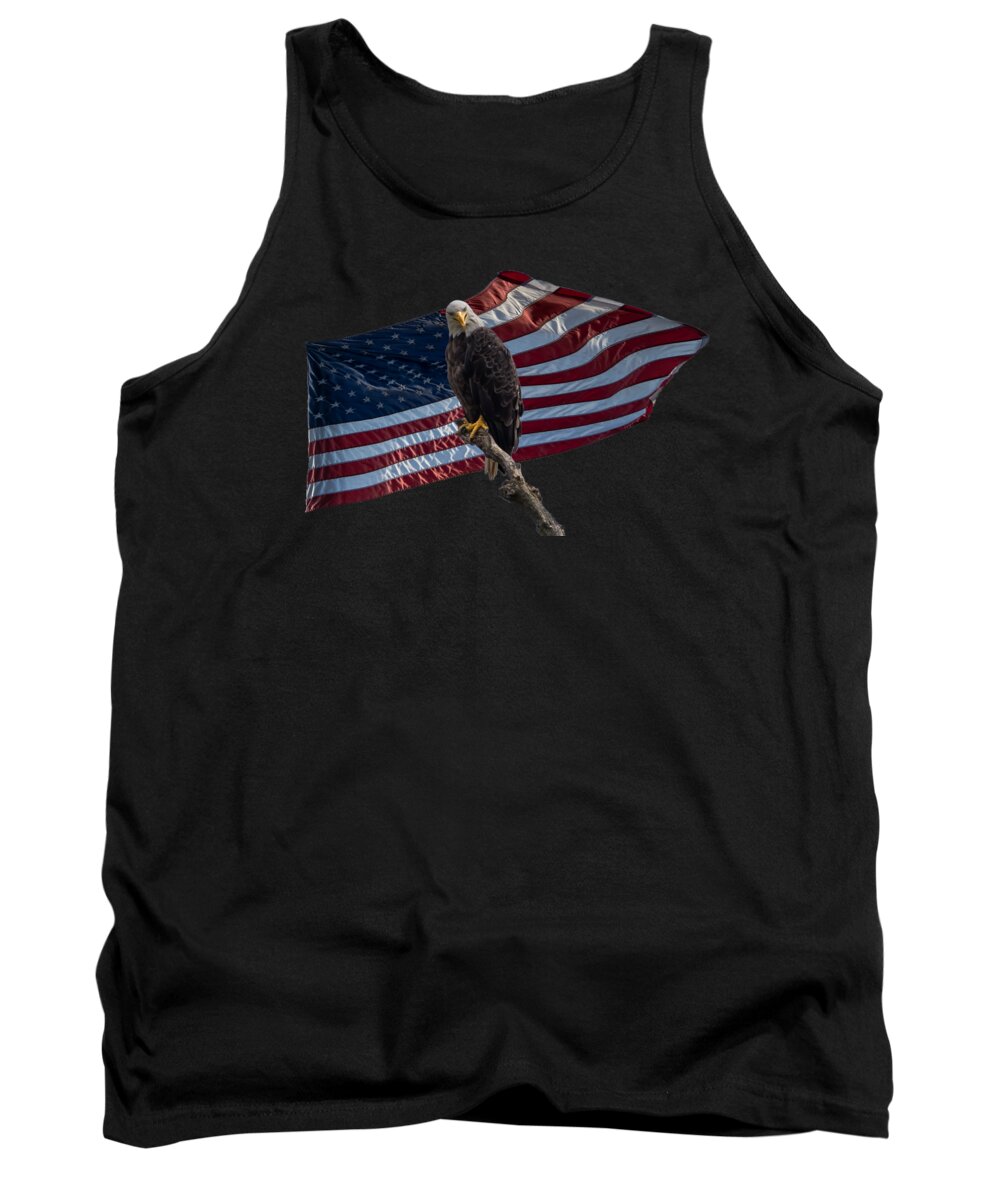 Eagle Tank Top featuring the photograph America's Eagle by Holden The Moment