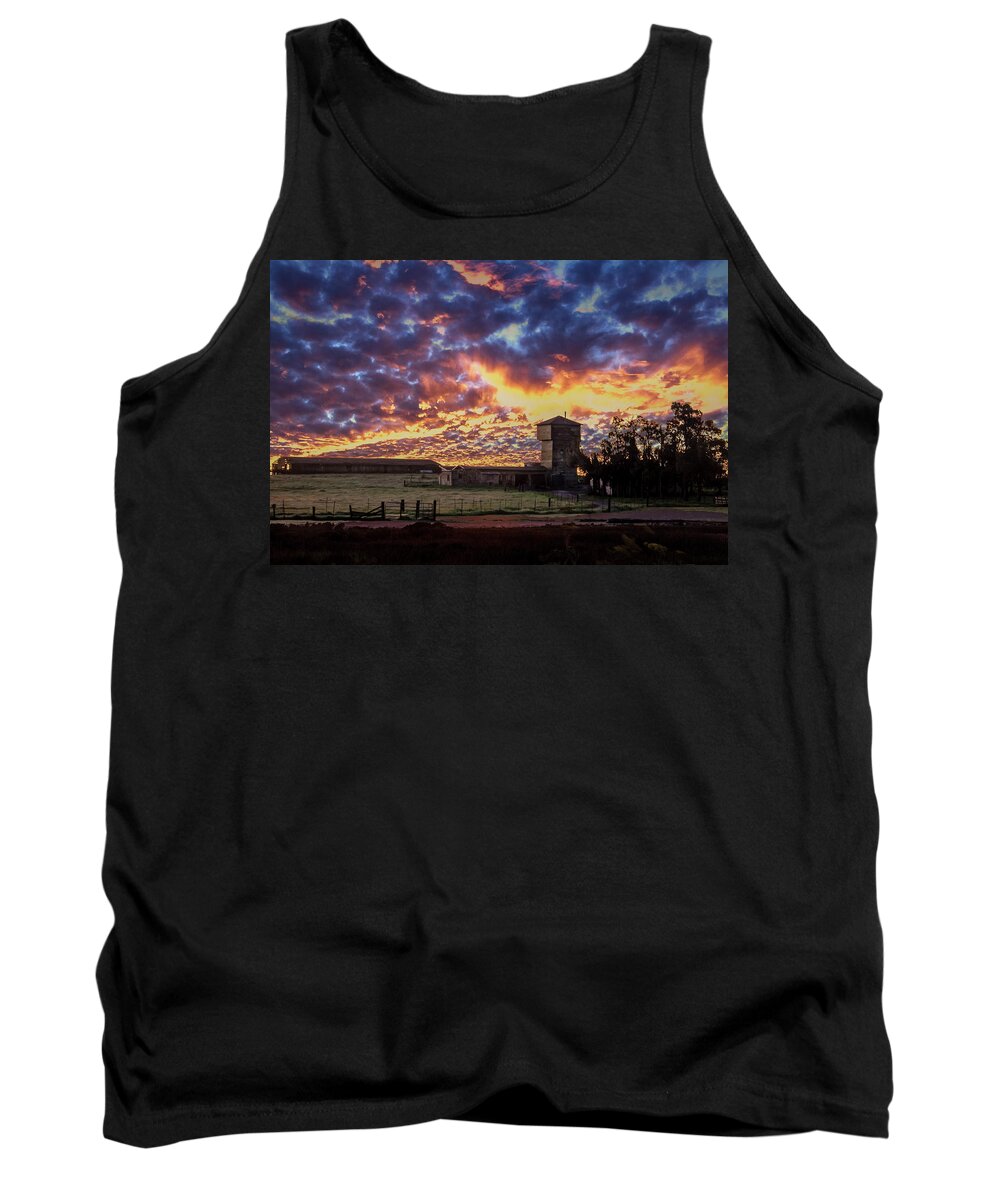 Clouds Tank Top featuring the photograph Angry Sunrise by Bruce Bottomley