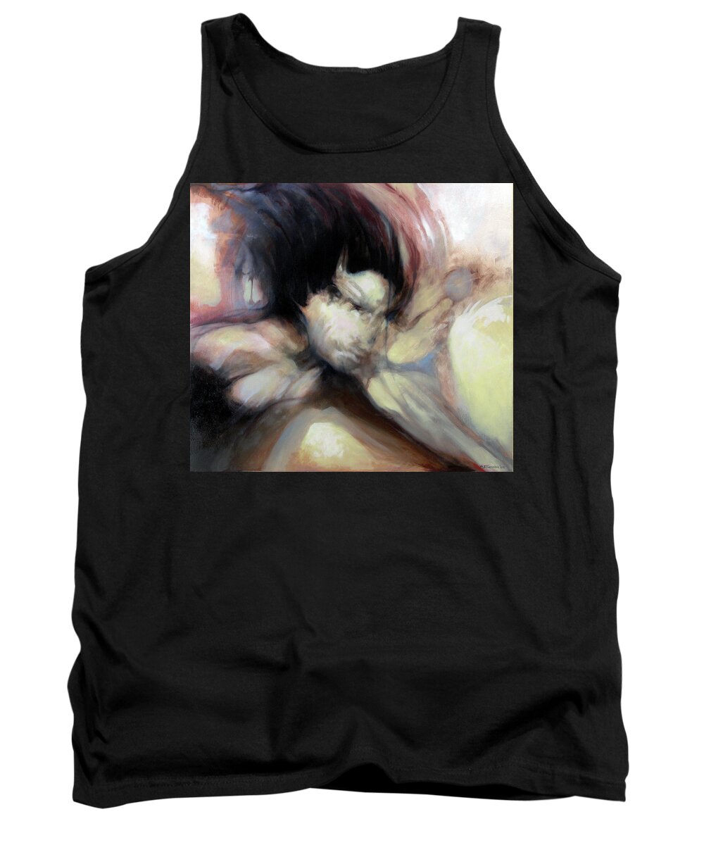 Abstract Figure Surreal Tank Top featuring the painting Animus Motus The Tempest by William Stoneham