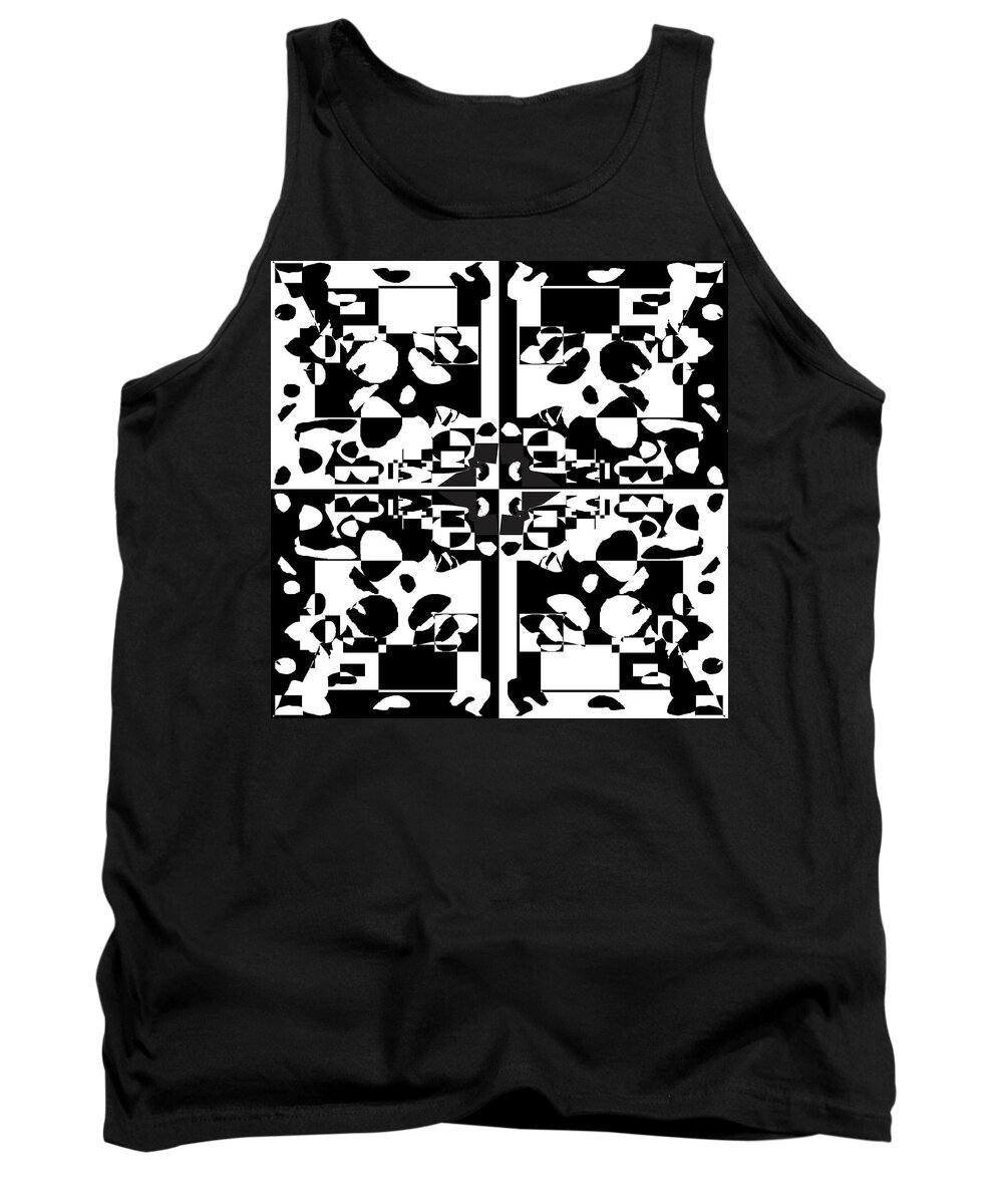 Urban Tank Top featuring the digital art 016 The Opposites by Cheryl Turner