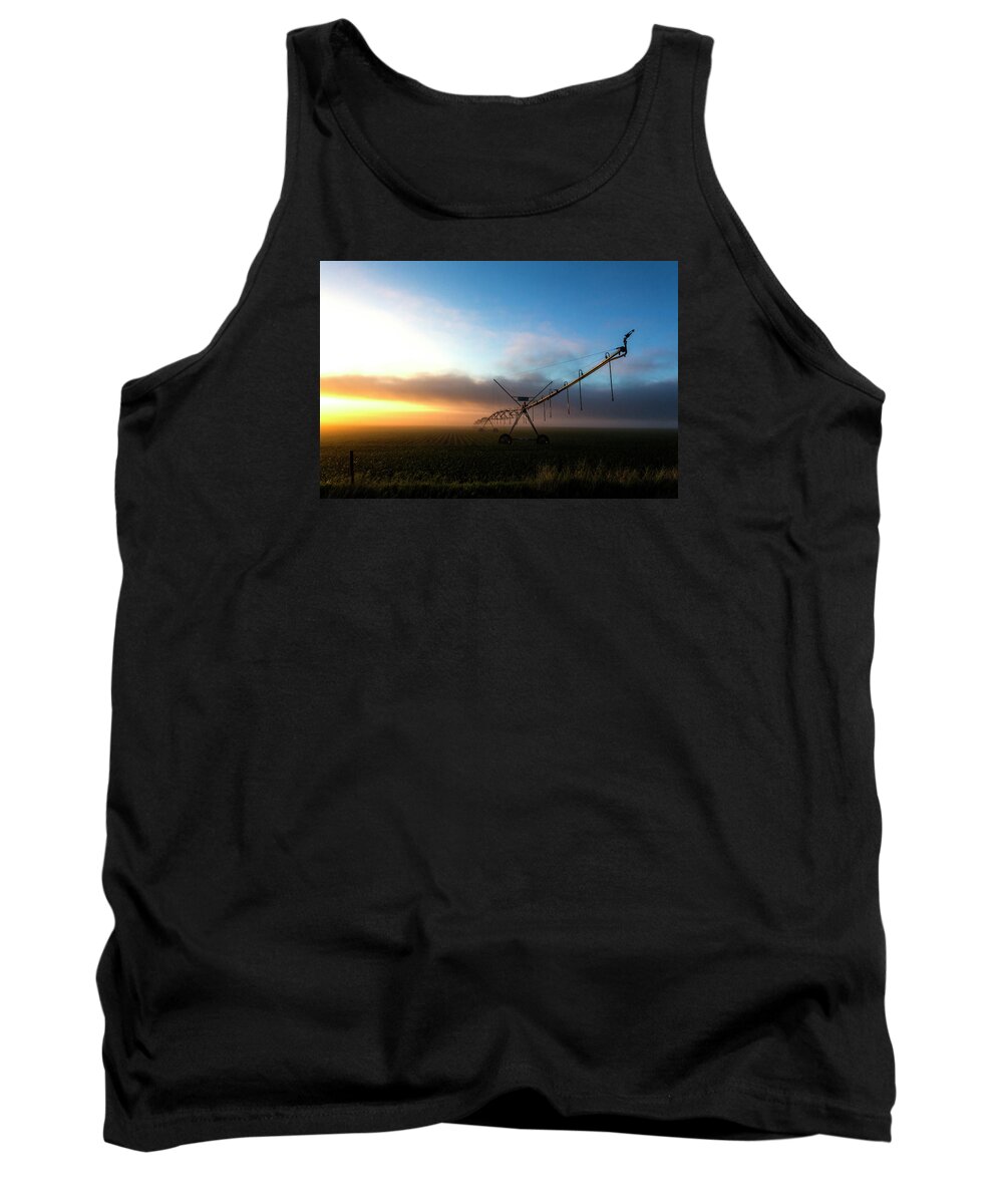 Bill Kesler Photography Tank Top featuring the photograph Sunrise Sprinkler by Bill Kesler