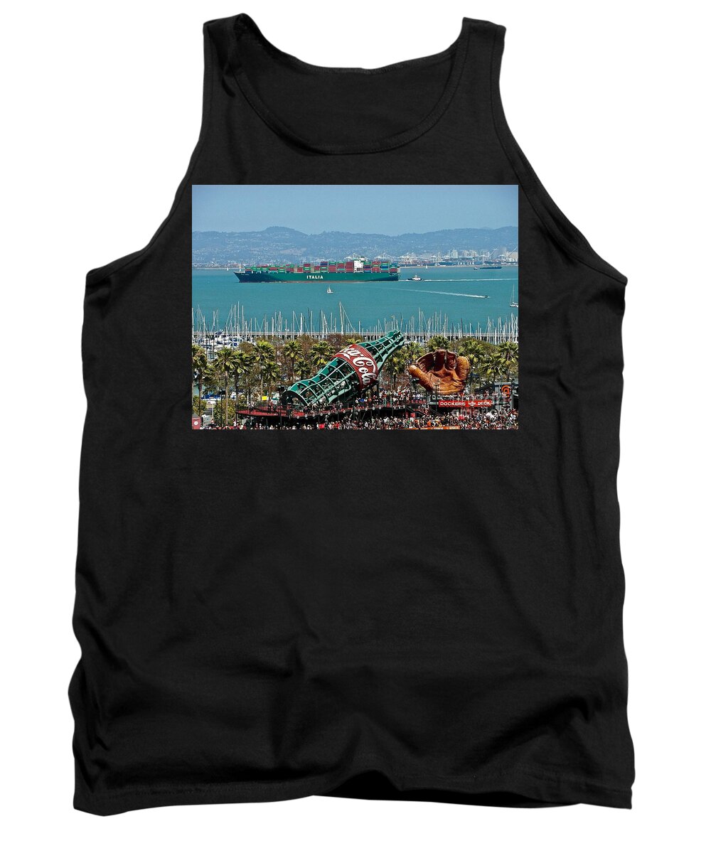 California Tank Top featuring the photograph AT and T Park by Elisabeth Derichs