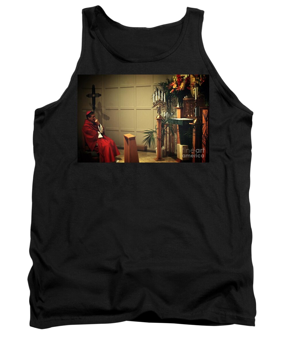 Cardinal Archbishop Blase Cupich Tank Top featuring the photograph At the Heart of Everything by Frank J Casella
