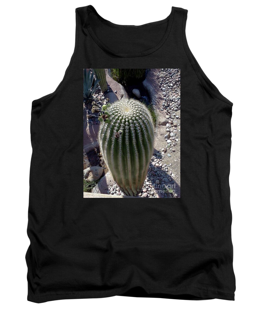 Cactus Tank Top featuring the photograph At the top by Pamela Henry